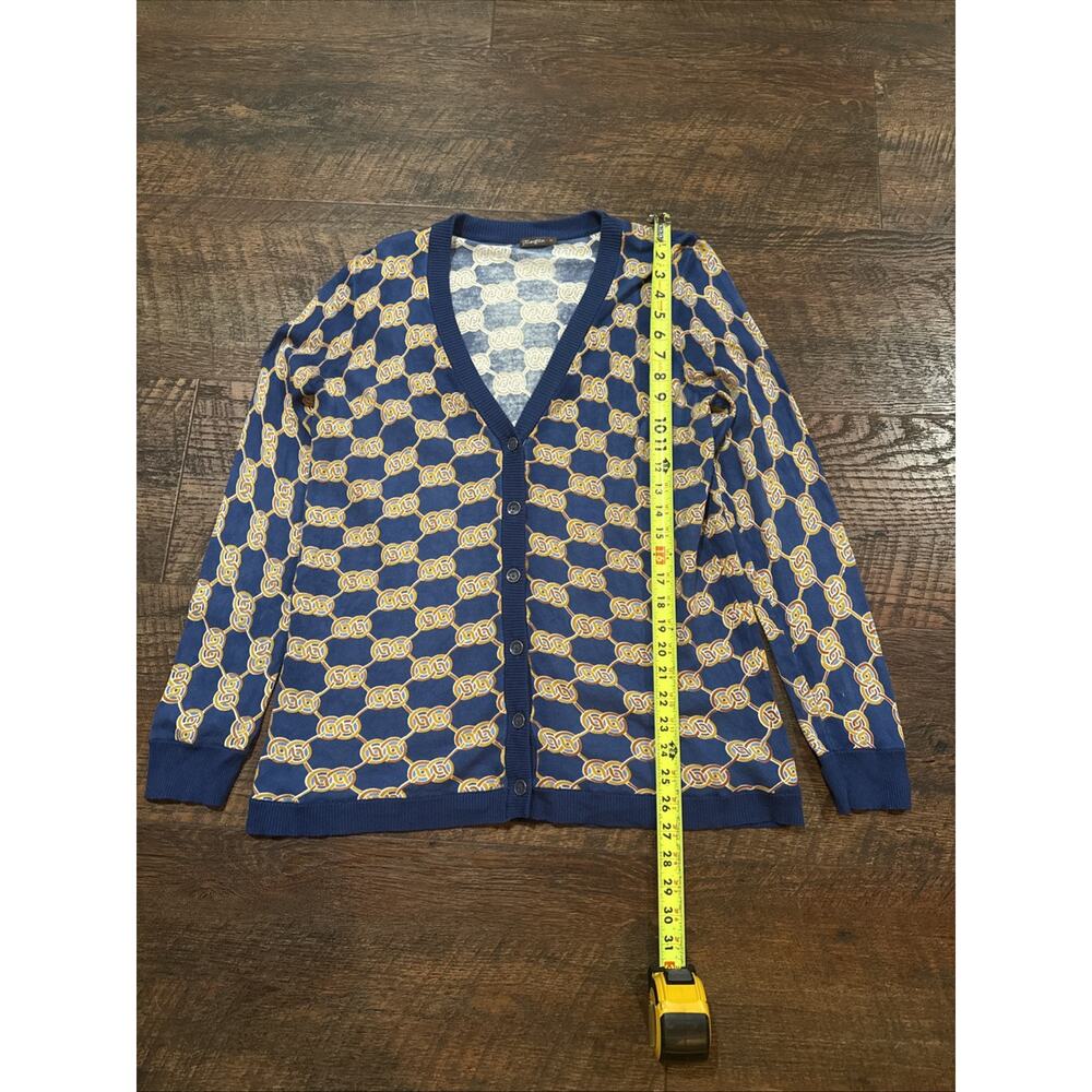 J McLaughlin Cardigan Sweater Old Money Equestrian Preppy Classic Size Medium - Picture 5 of 9